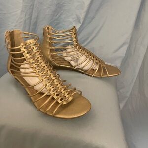 American Rag Cie Gold Strappy Sandals